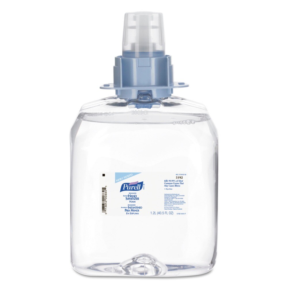 PURELL 519204EA 1200 ml Refill Hand Sanitizer Foam for CS4 and FMX-12 New