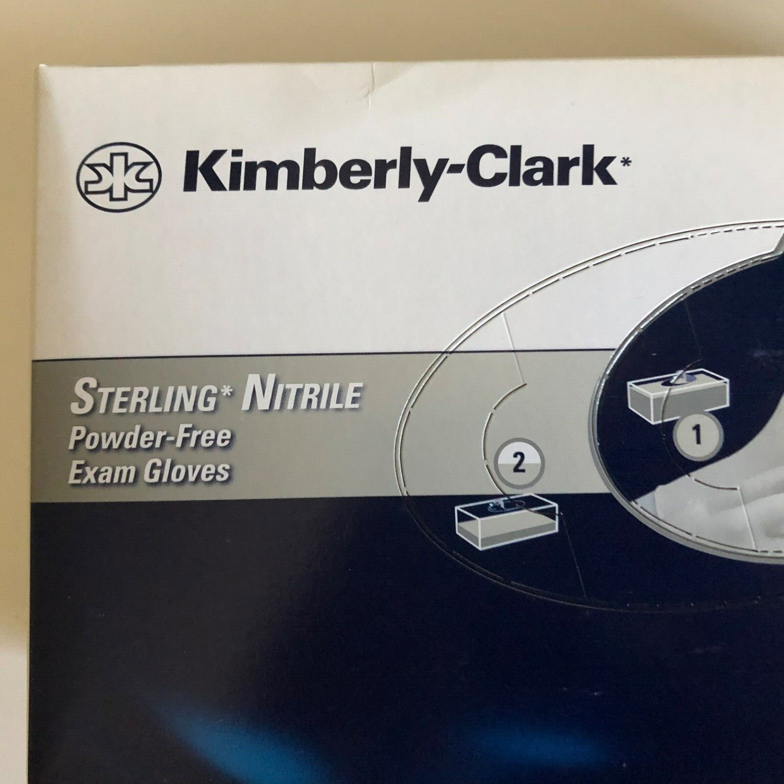 2000 Count Damaged Case Kimberly Clark Halyard Nitrile Gloves Large Exp 1/2025