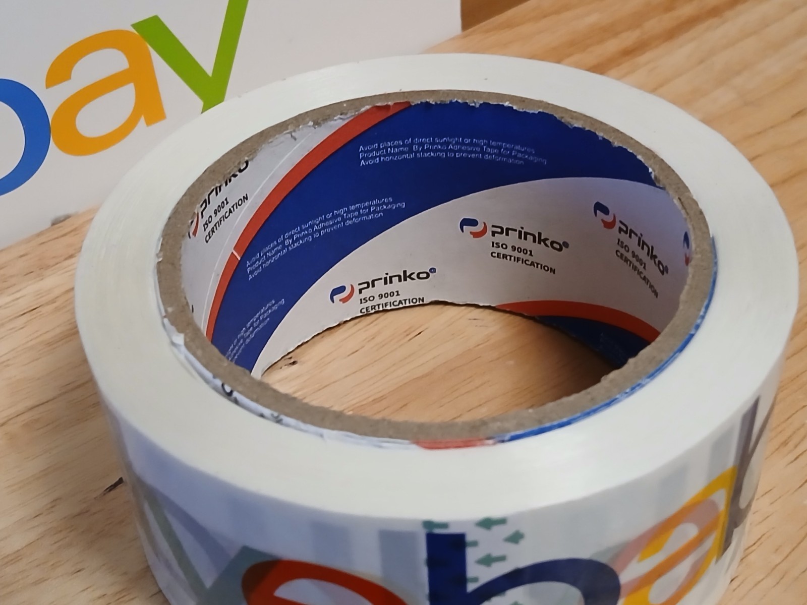 1 single roll 2″ x 75 yards eBay packing shipping carton Tape SINGLE ROLL NEW