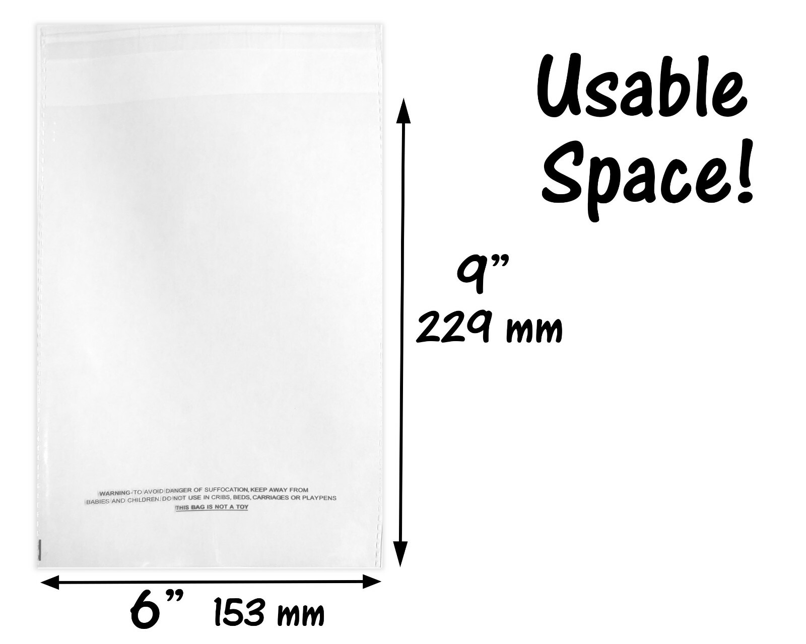8 Sizes Crystal Clear Self Seal Transparent Plastic Cellophane Poly OPP Bags NEW