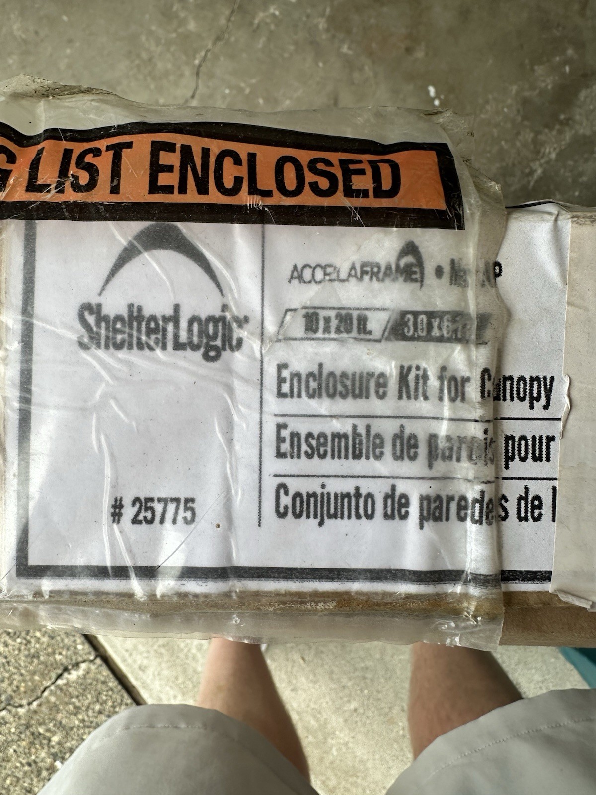 ShelterLogic AccelaFrame Heavy Duty Canopy Enclosure No Frame, 25775