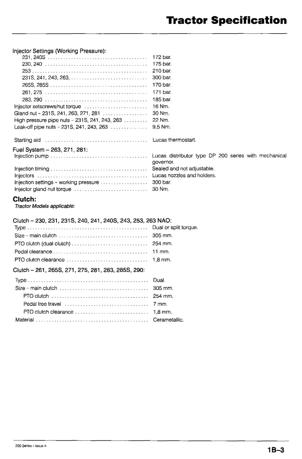 Massey Ferguson Tractors Service Manual Repair 230 231 231S 235 240 241 243 245