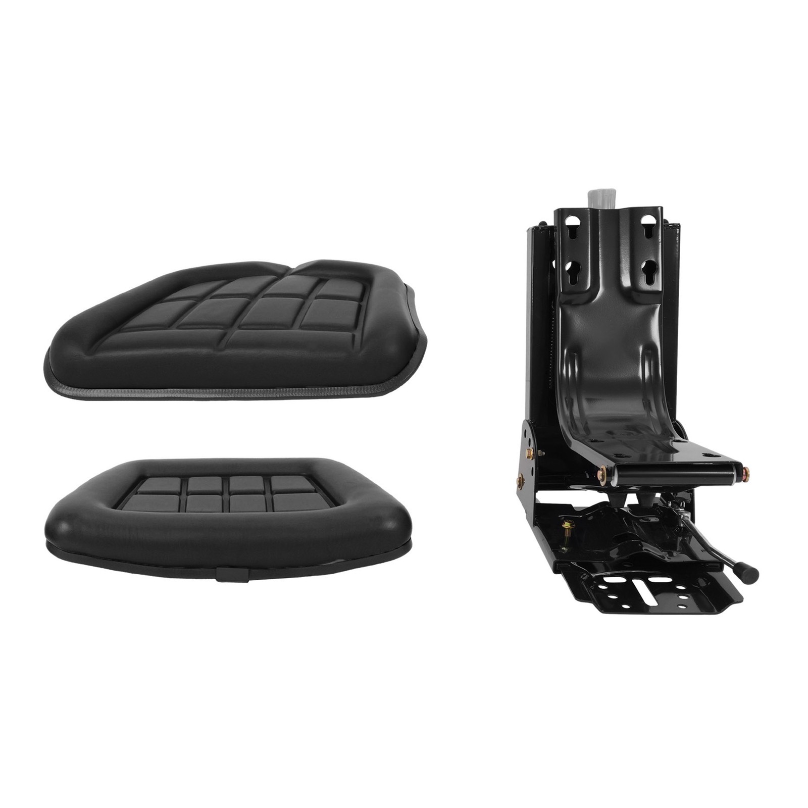 Black Universal Tractor Suspension Seat For Massey Ferguson Ford / New Holland