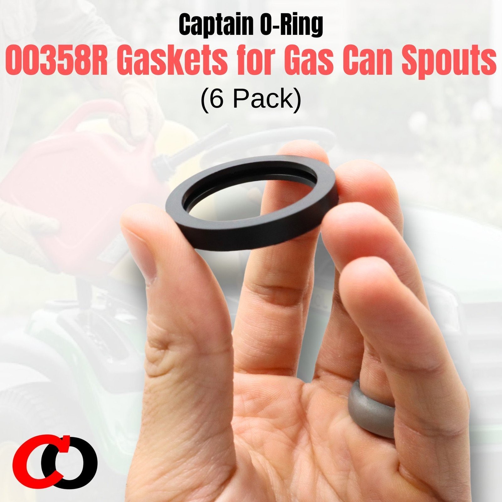 (6 Pack) Gas Can Spout Gasket Seals – Universal Rubber Replacements