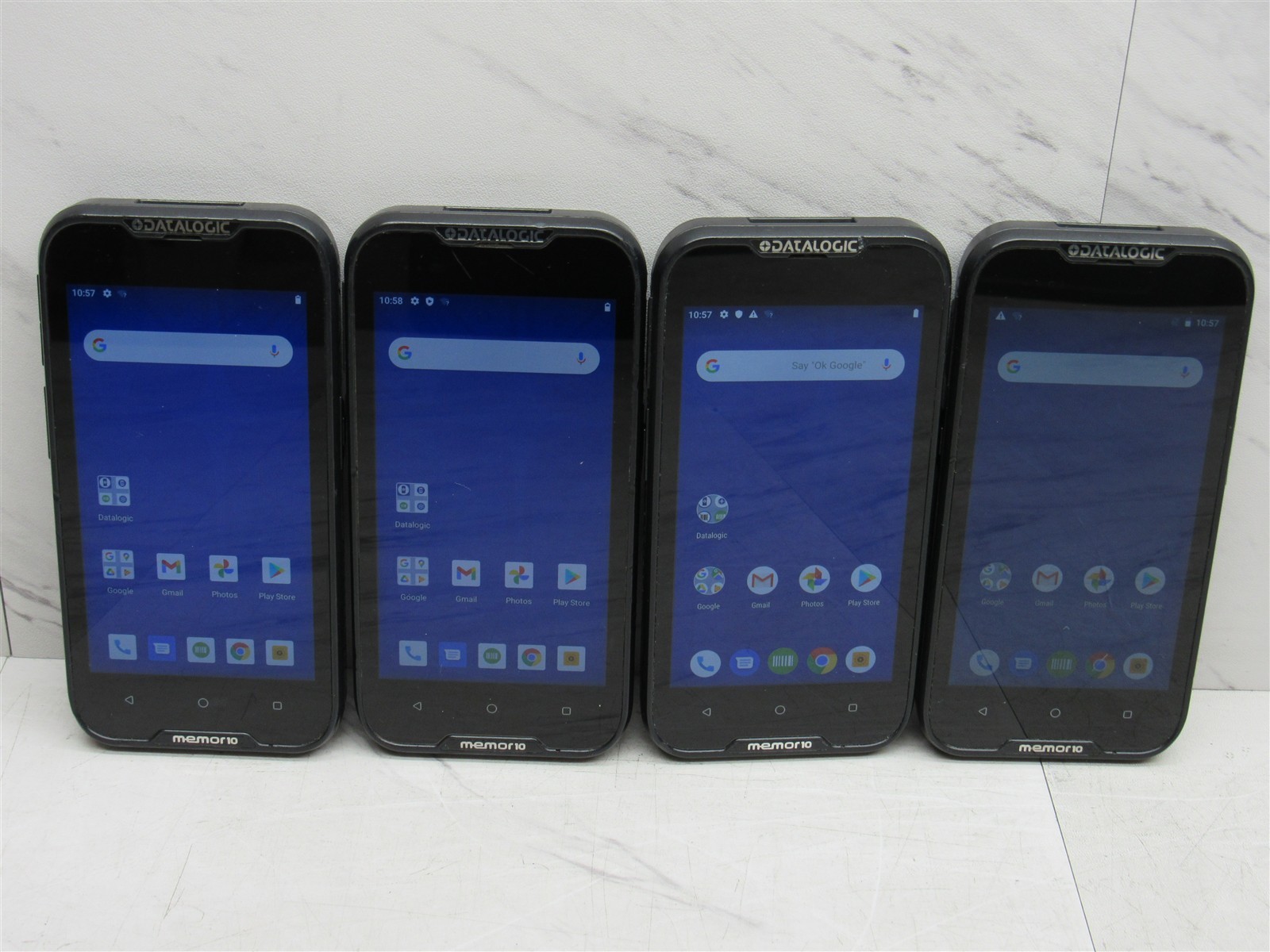 4 LOT Datalogic Memor 10 Mobile Computer 944350004 Android 10 + 9 + 8.1 +Battery