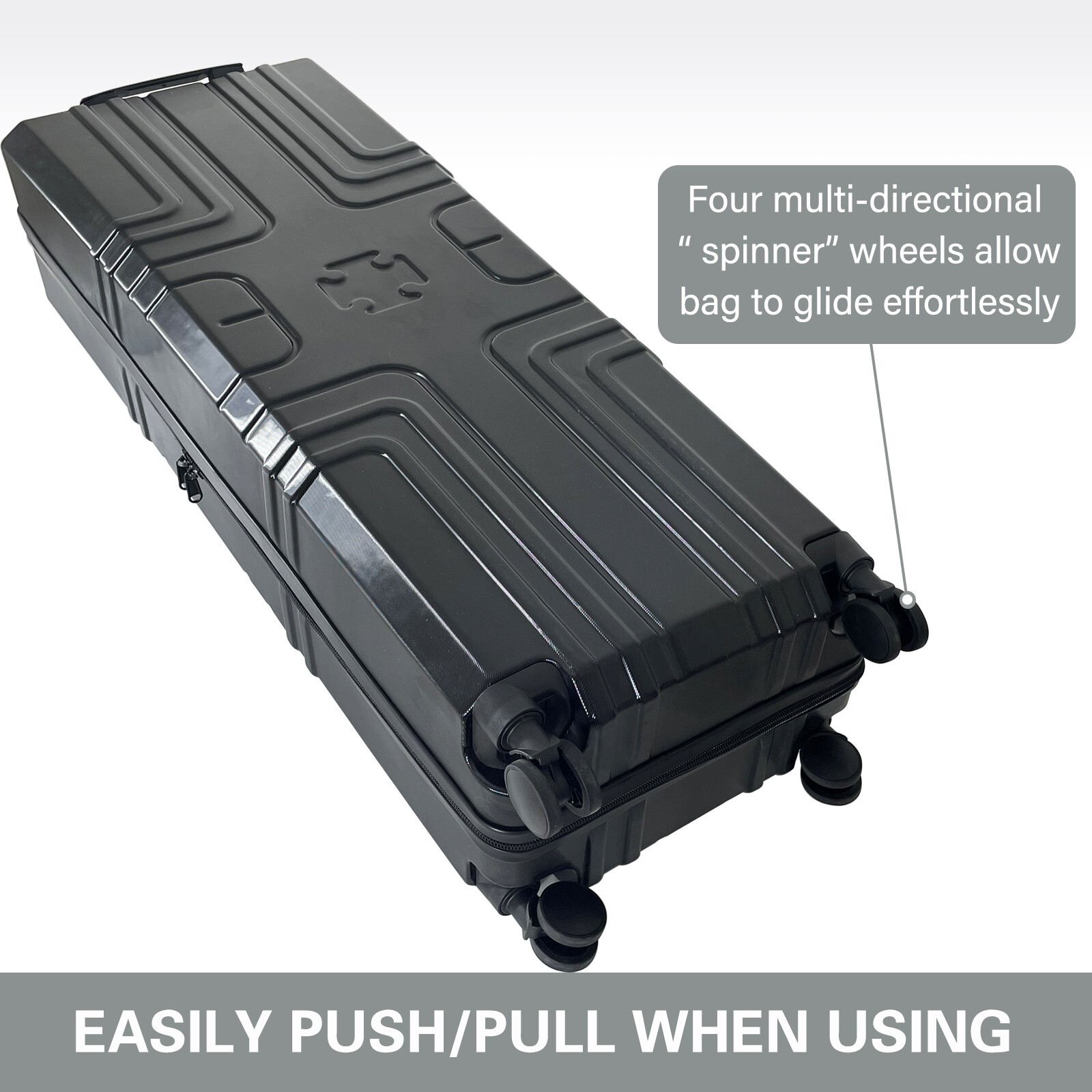 Trade Show Hardcase Wheeled Shipping Box Interior Dimensions: 43″ x 15″ x11″