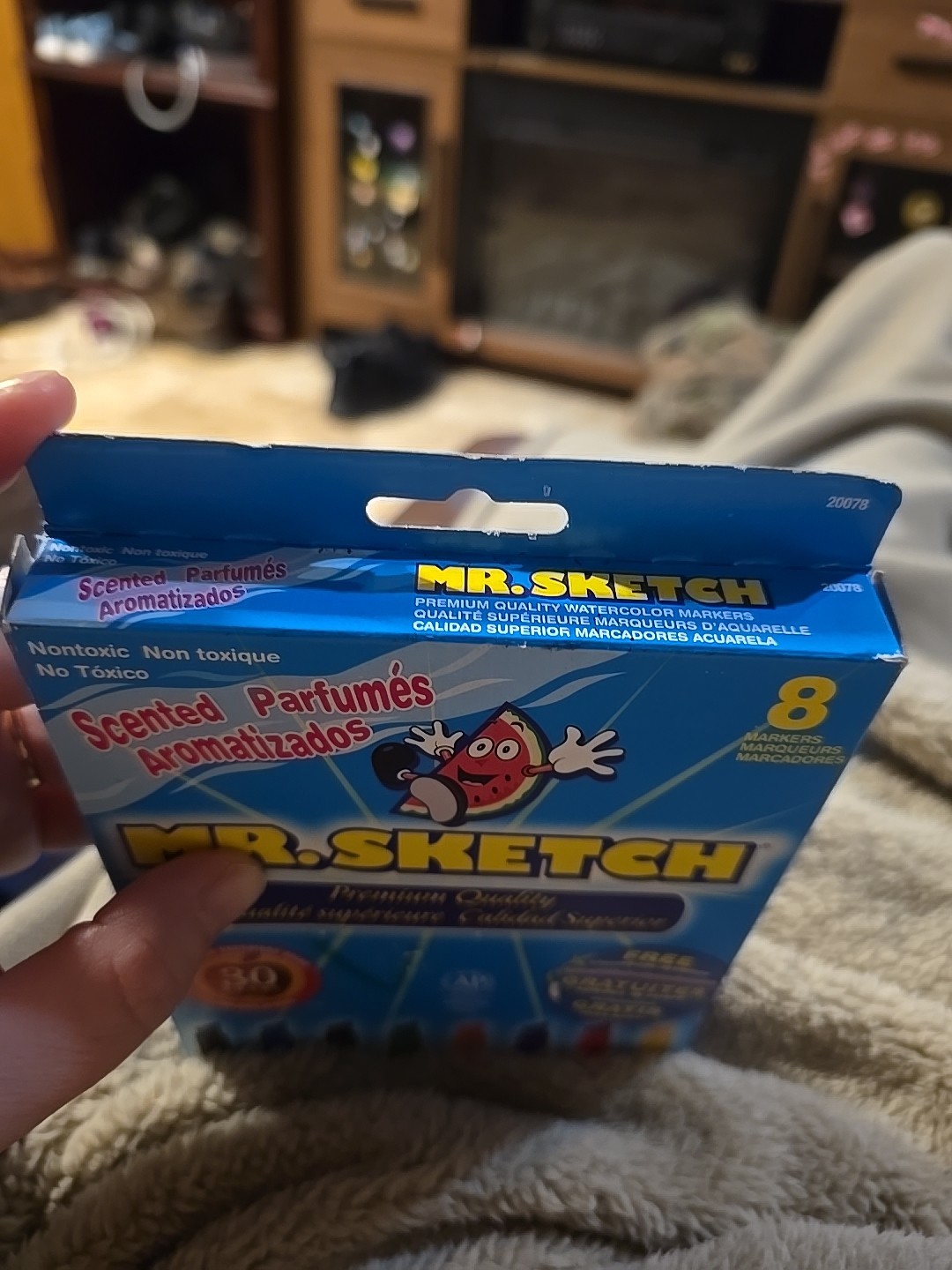 Mr. Sketch 8 Markers Nontoxic Scented NOS 2005 Chiseled 20078 Watercolor Asst.