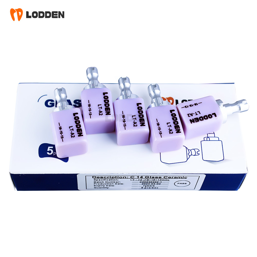 C14 Dental Emax Glass Ceramic Blocks Lithium Disilicate CAD/CAM CEREC Block 5PCS