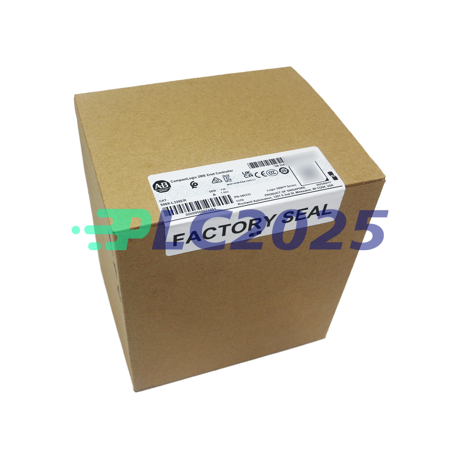 NEW Sealed Allen Bradley 5069-L320ER CompactLogix 2MB 16 I/Os Enet Controller