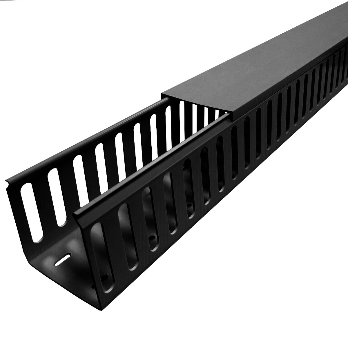 Electriduct PVC Closed Slot Wire Duct Raceway – Size and Color Options