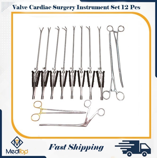 Valve Cardiac Surgery Premium Quality 12Pcs Surgical Instruments Set