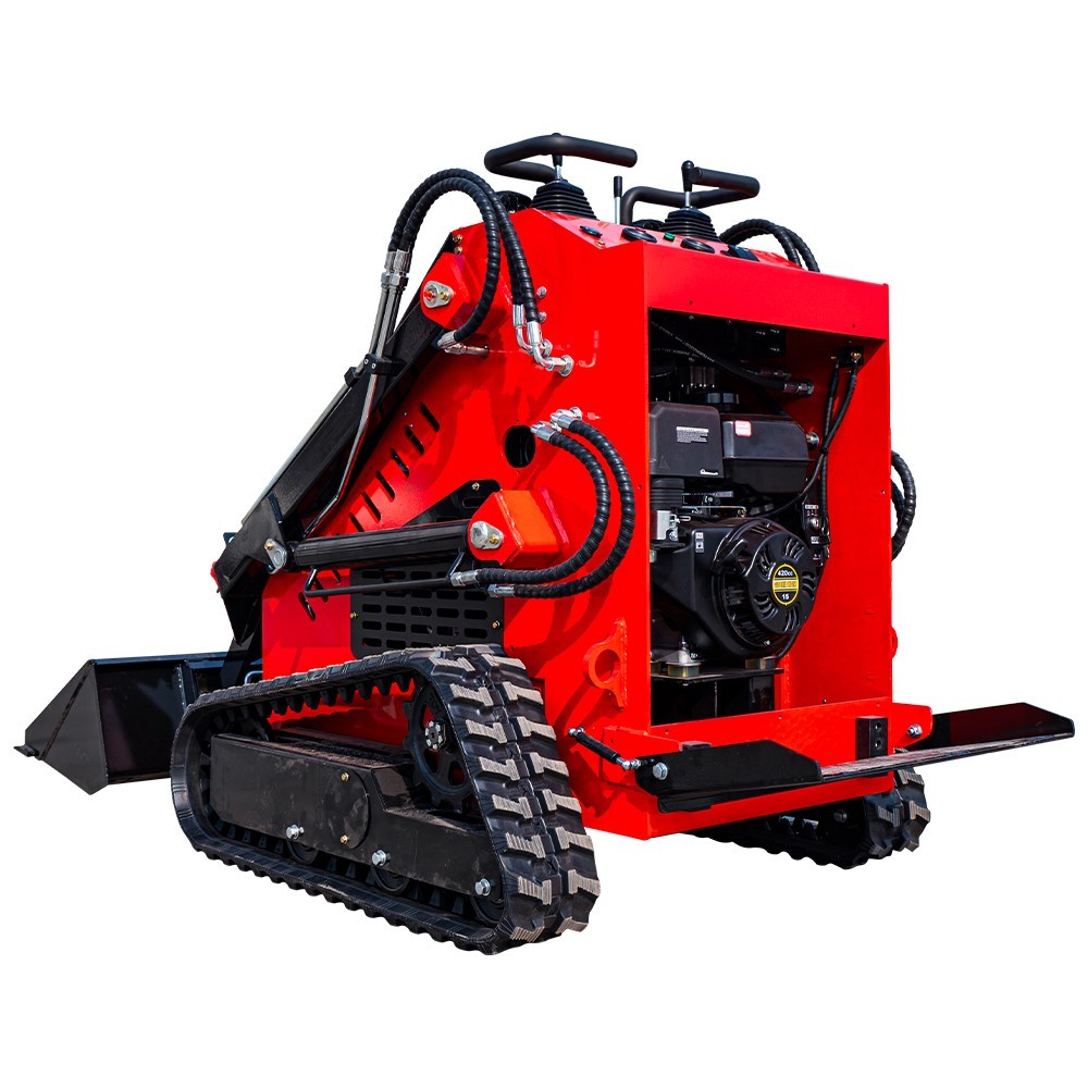 2025 Mini Crawler Track Skid Steer Loader B&S 13.5HP EPA Gas Vertical