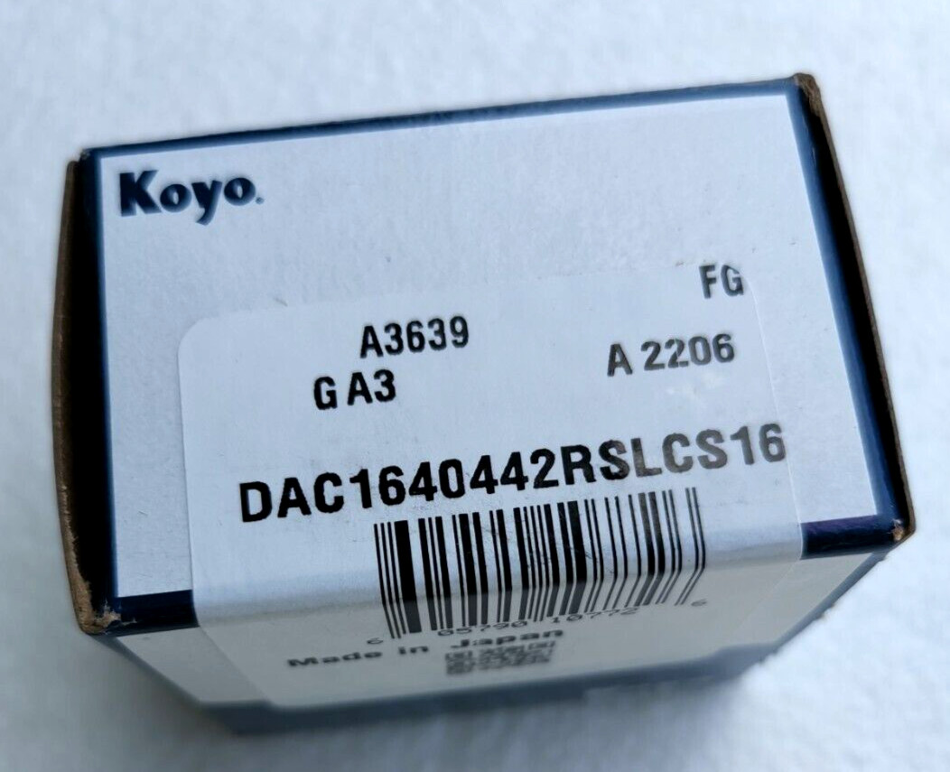 Japan Made KOYO 5203KYY2 Ag Wheel Bearing for JD Planters DAC164044-2RS 822-170C