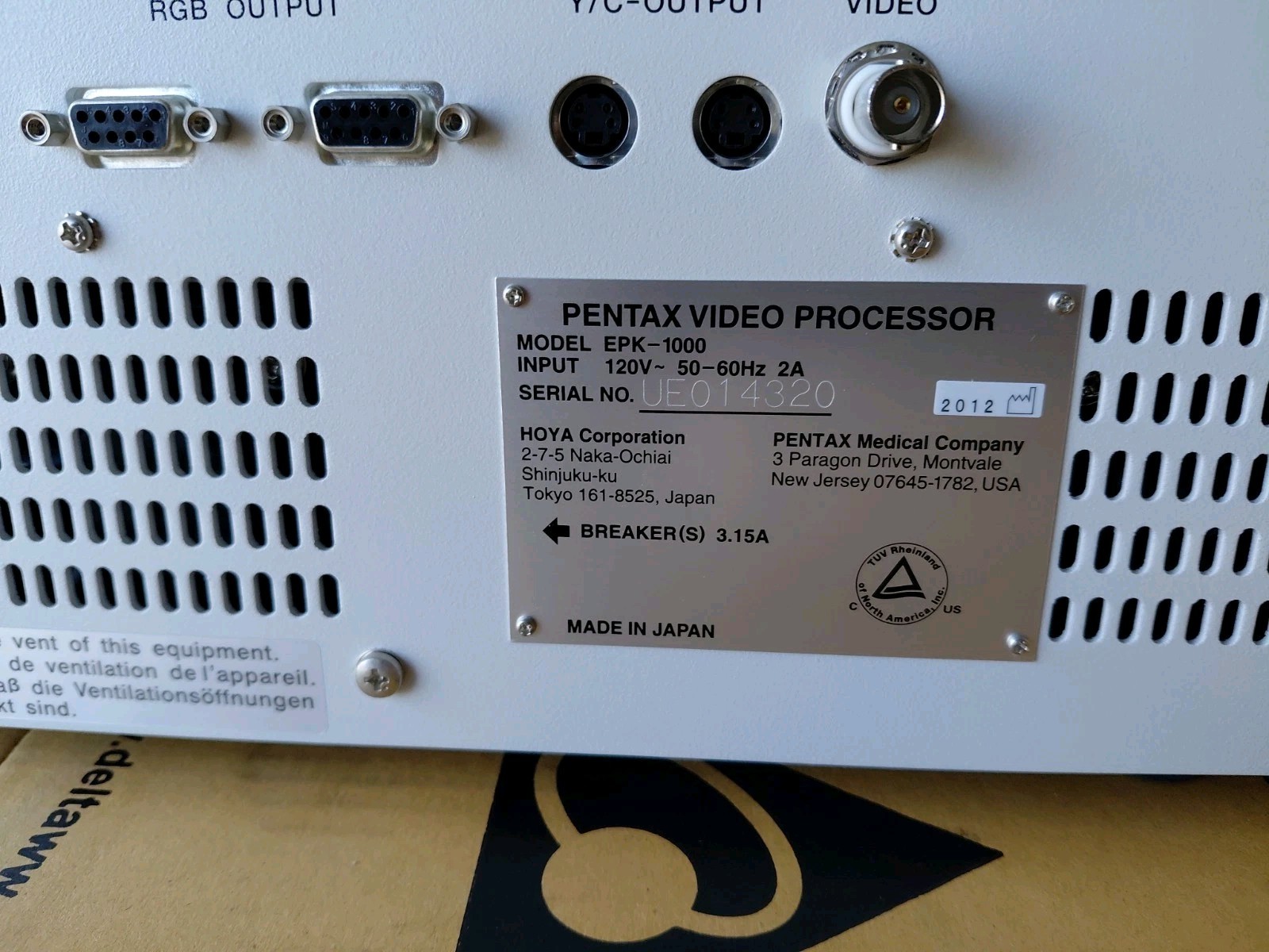 Pentax EPK-1000 Endoscope Video Processor