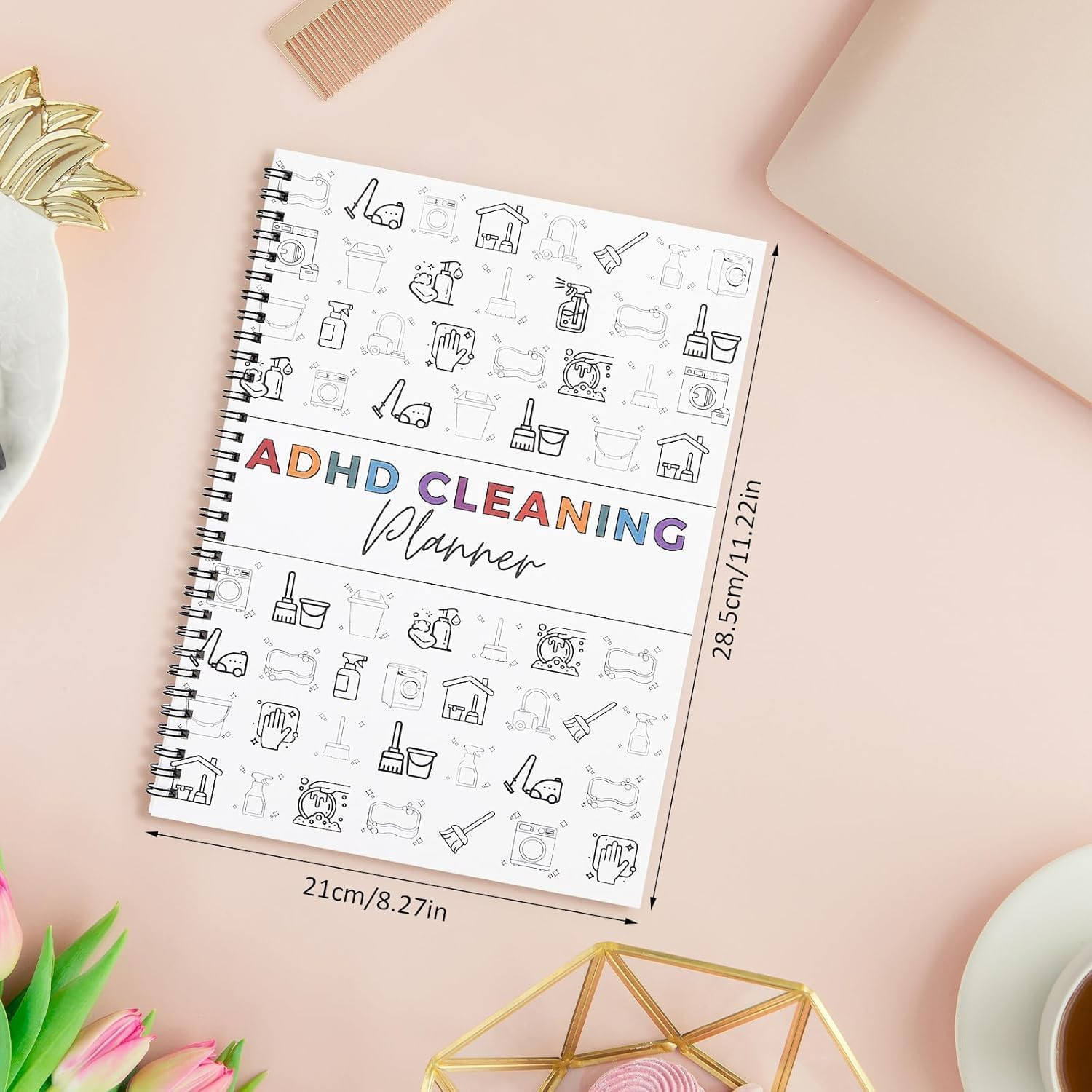 ADHD Cleaning Planner Daily Weekly Monthly Cleaning Checklist Organizer Journal