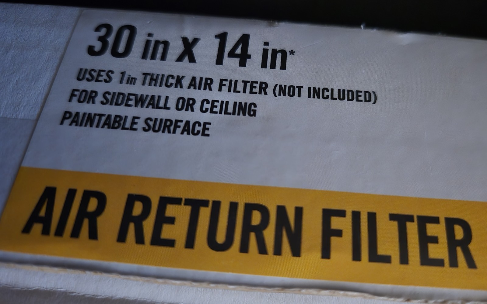 30 in. x 14 in. Premium Steel Return Air Filter Grille in White NEW IN BOX