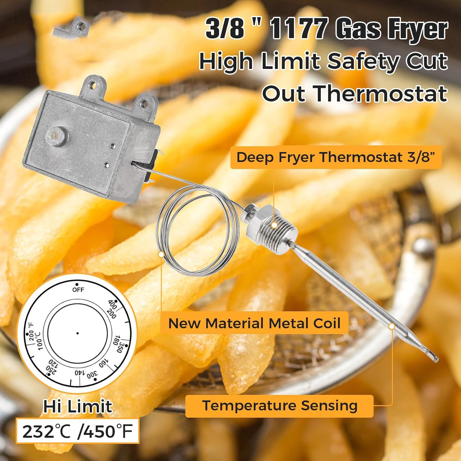 Thermostat High Limit Safety For Gas Fryer IF SERIES IF-BL SERIES IF-COUNTER
