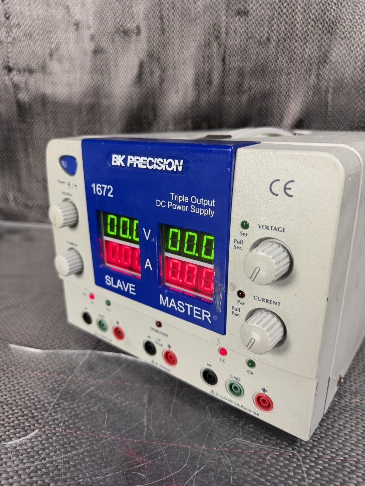 B&K Precision 1672 Triple Output DC Power Supply w/ Power Cable *Ships Fast*