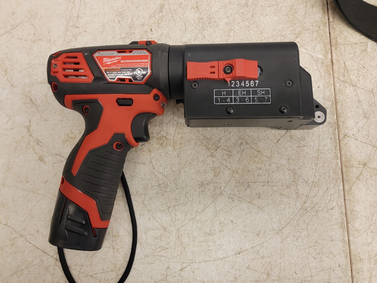 PANDUIT Cordless Cable Tie Tool: Milwaukee M12, 0.63 in Max. Cable Tie Wd Mint