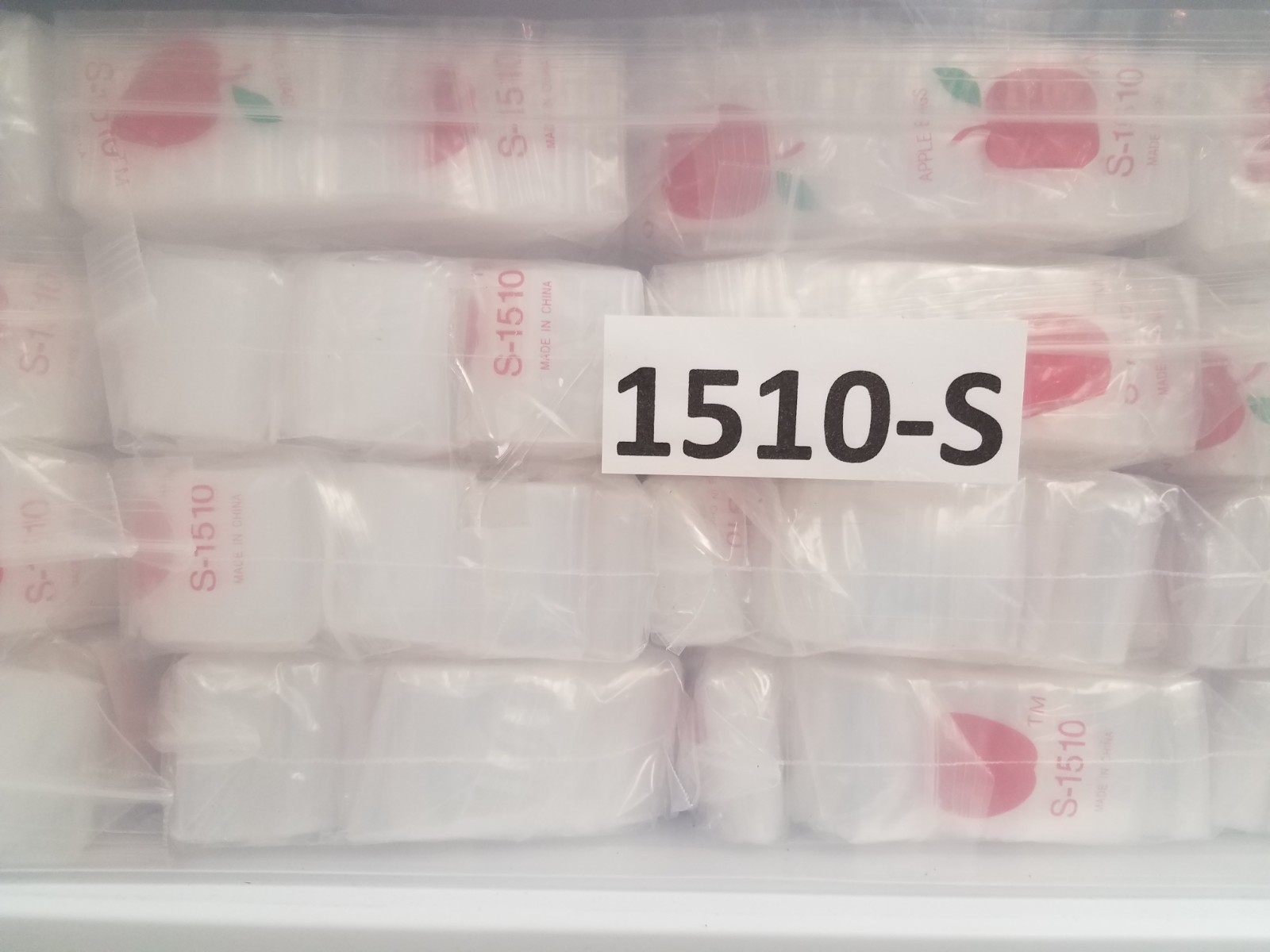 CLEAR Apple Bags Liquidation 1000 bags, 10,000 bags, 50k bags (CHOOSE SIZE)