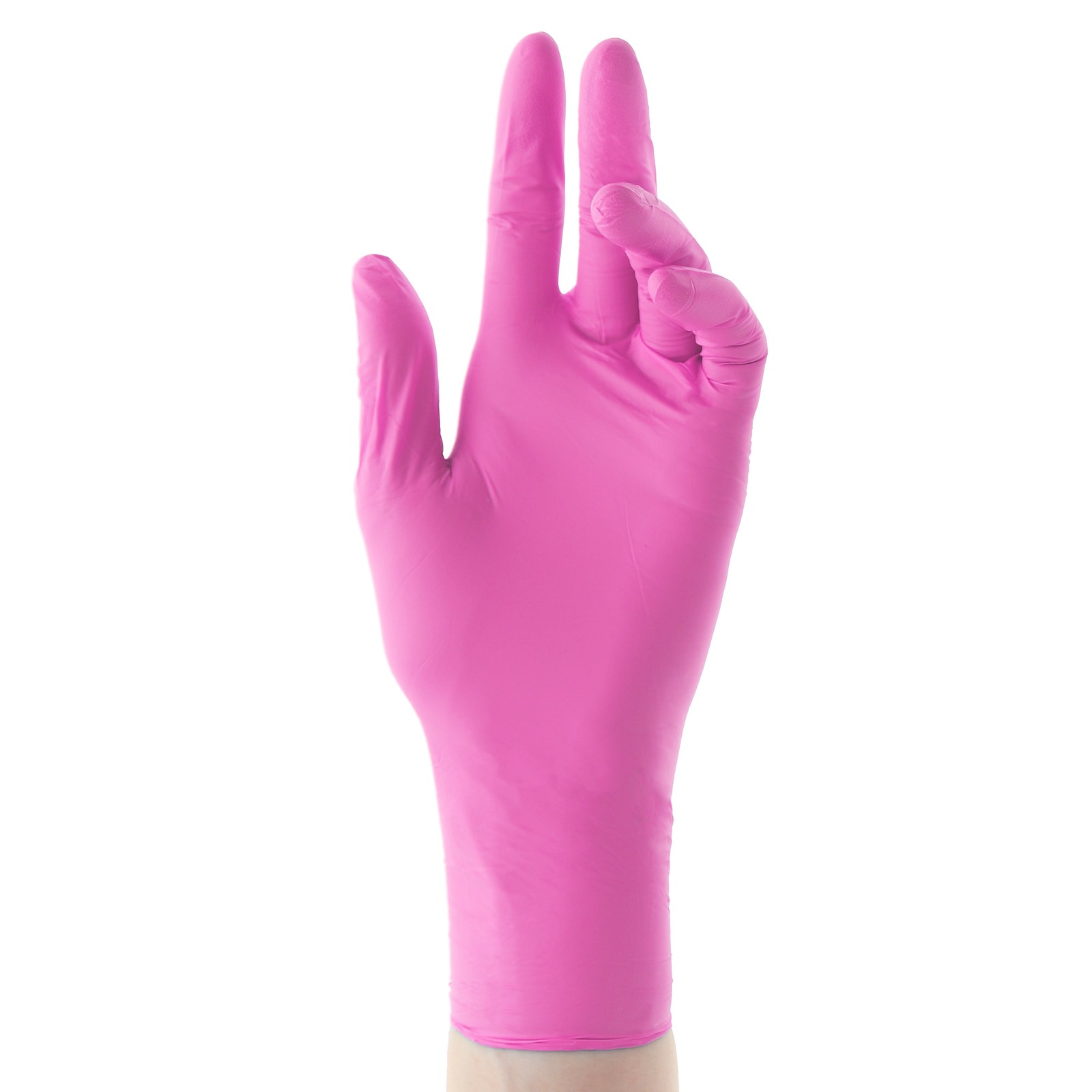 Aira 119120 PurGuard Nitrile Exam Gloves Pink Extra Small Latex Free 100/Bx