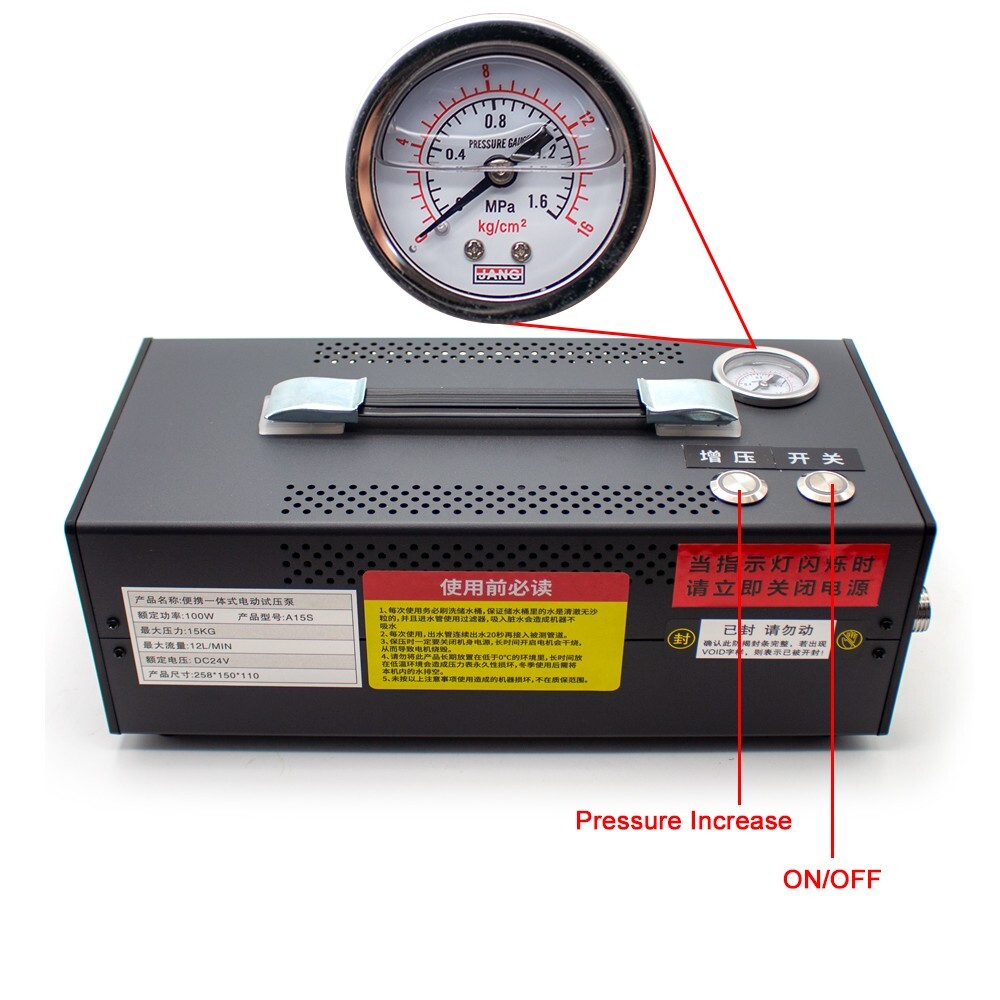 A13S 100W Electric Pressure Test Pump PPR PVC Pipe Leak Detection Machine 8L/MIN