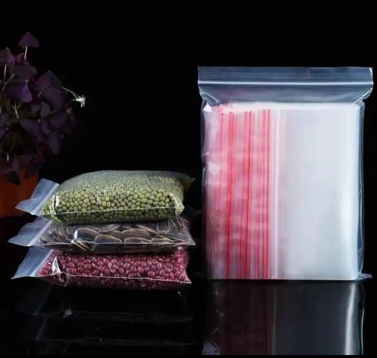 100 Pack 9×12 Inch Clear Reclosable Zipper Bag Plastic Poly Zip Lock Bags 2Mil