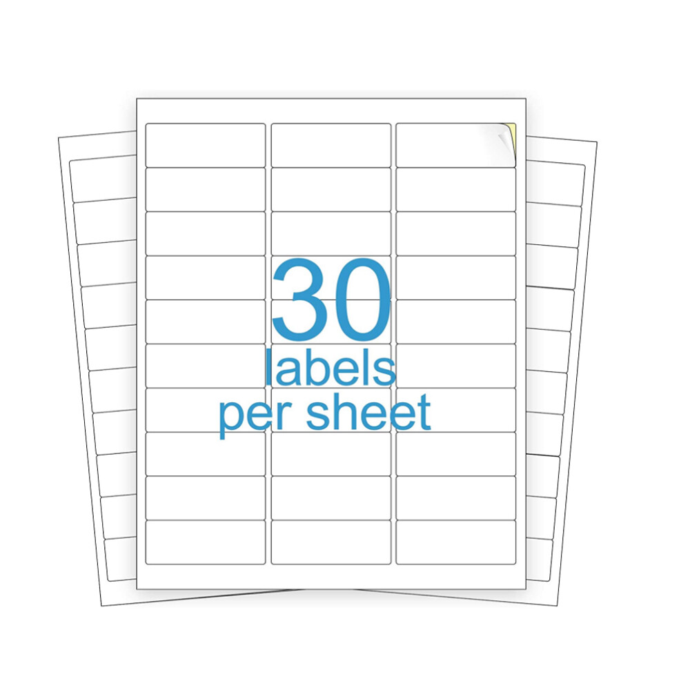 6000 Count Premium Shipping Mailing Labels 1″x2-5/8″ Adhesive 30 Per Sheet 30-UP
