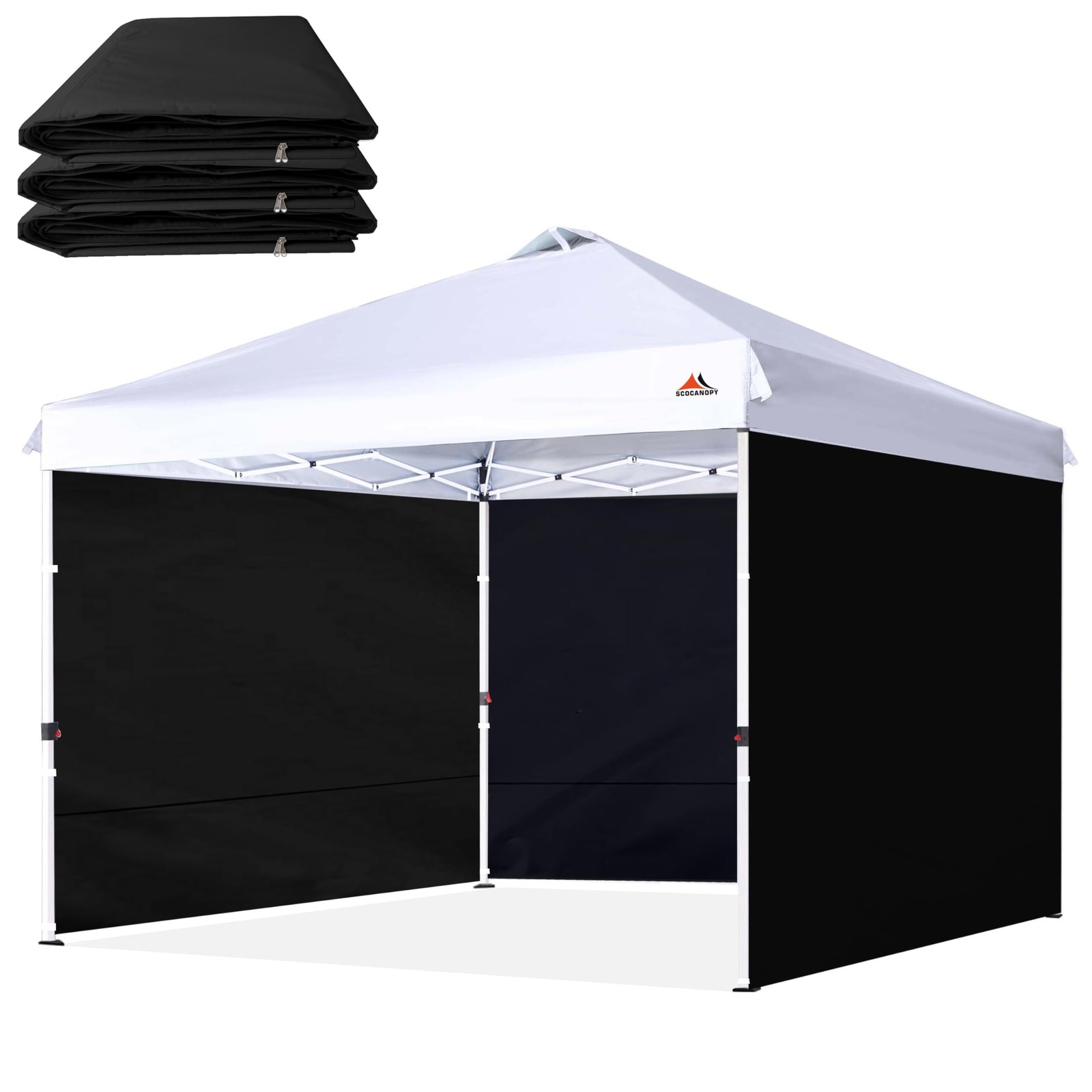 Scocanopy Sidewall For 8X8 Pop Up Canopy Frame 3 Pack Sunwall Onlyblack