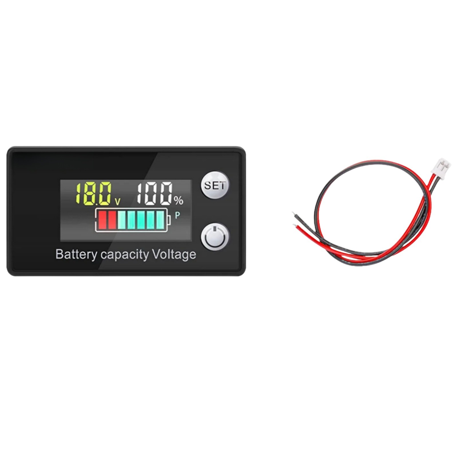 Battery Monitor Meter With LCD Display 12v 24v 36v 48v 60v 72v For Marine Boat