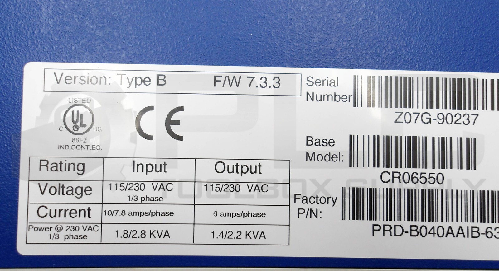 NEW KOLLMORGEN CR06550 SERVO DRIVE TYPE B 115/230VAC 1.8/2.8KVA