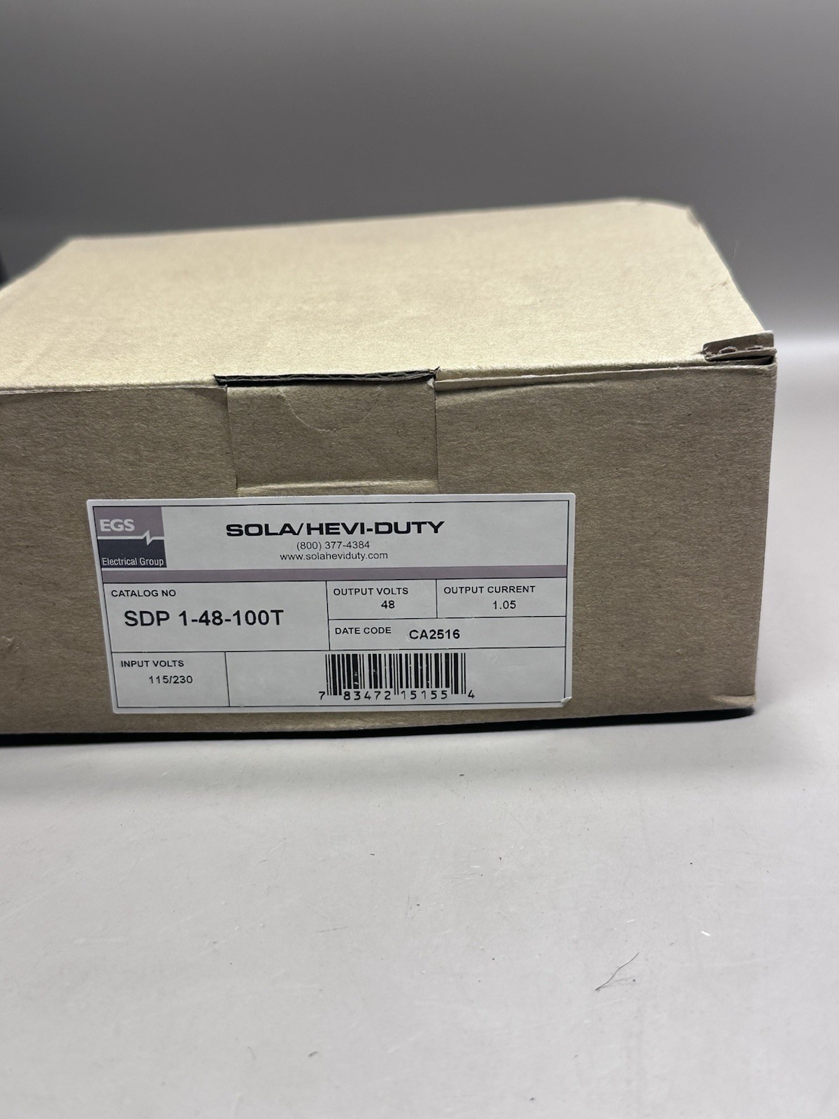 EGS SOLA/Hevi-Duty SDP- 1-48-100T