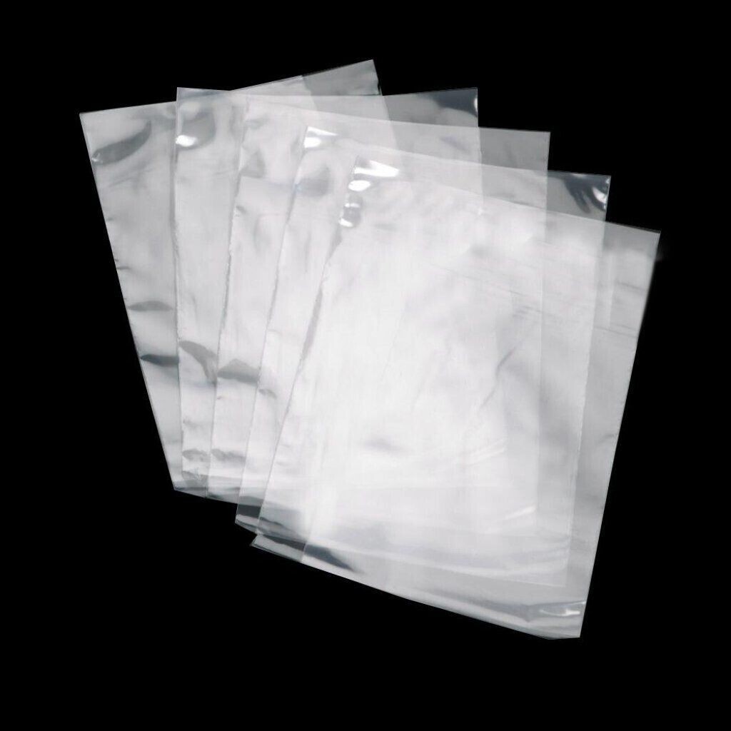 4-Mil Clear Poly Bags Flat Open Top Plastic Packaging Packing Multiple Sizes