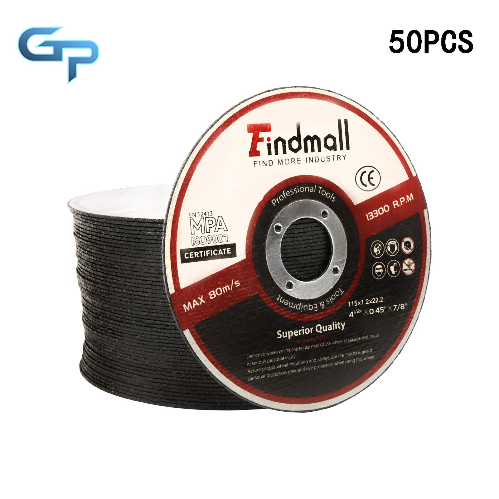 50 Pack Metal Cut Off Wheels 4-1/2″ x 3/64″ x 7/8″ Angle Grinder Cutting Wheel
