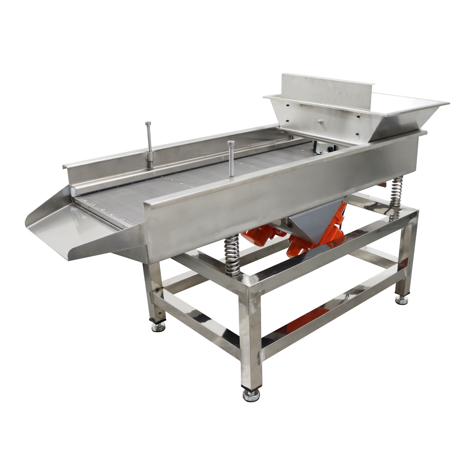 TB610 110V Stainless Steel Linear Vibrating Screen with 3mm Screen Dual Motor