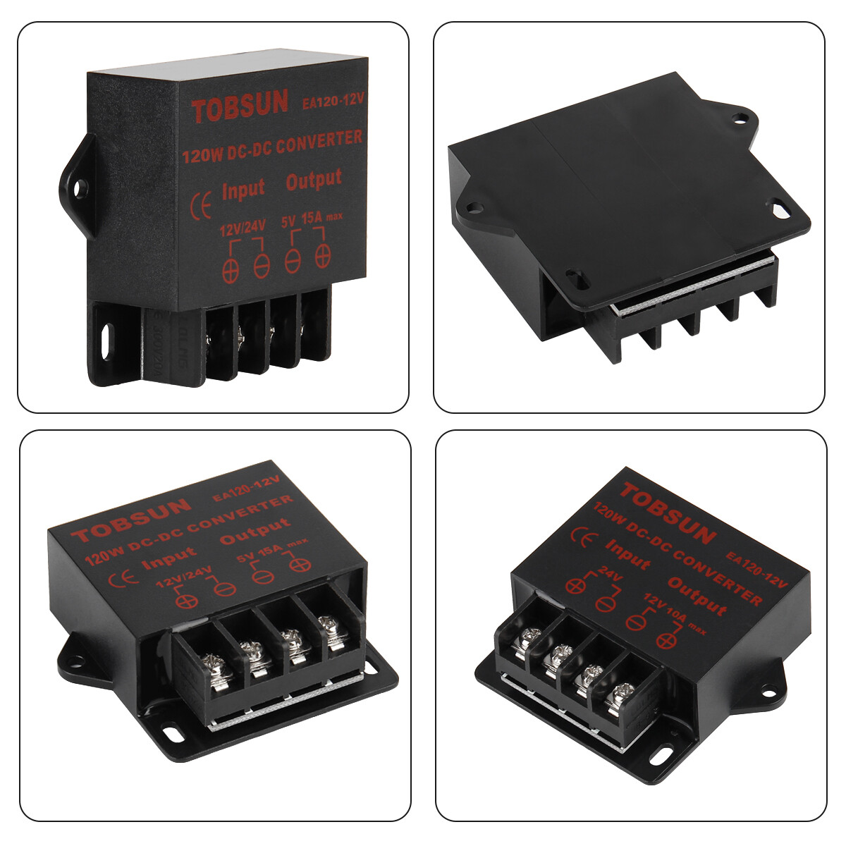 DC 12V 24V to 5V/12V 3A 5A 10A Power Converter Step Down Regulator Buck Reducer