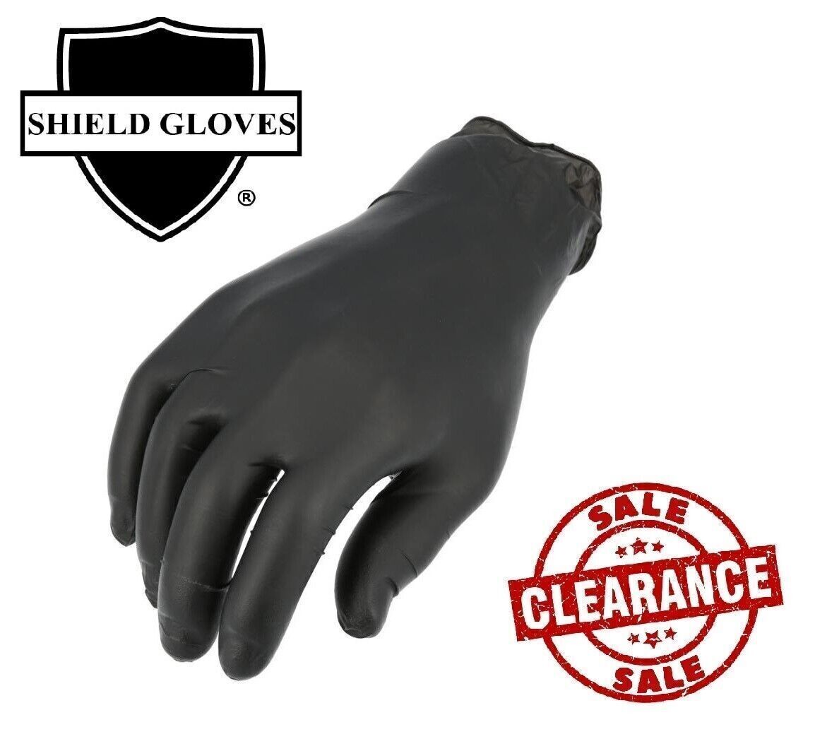 1000 Pcs Black Nitrile 6 Mil Powder Free Gloves X-Large