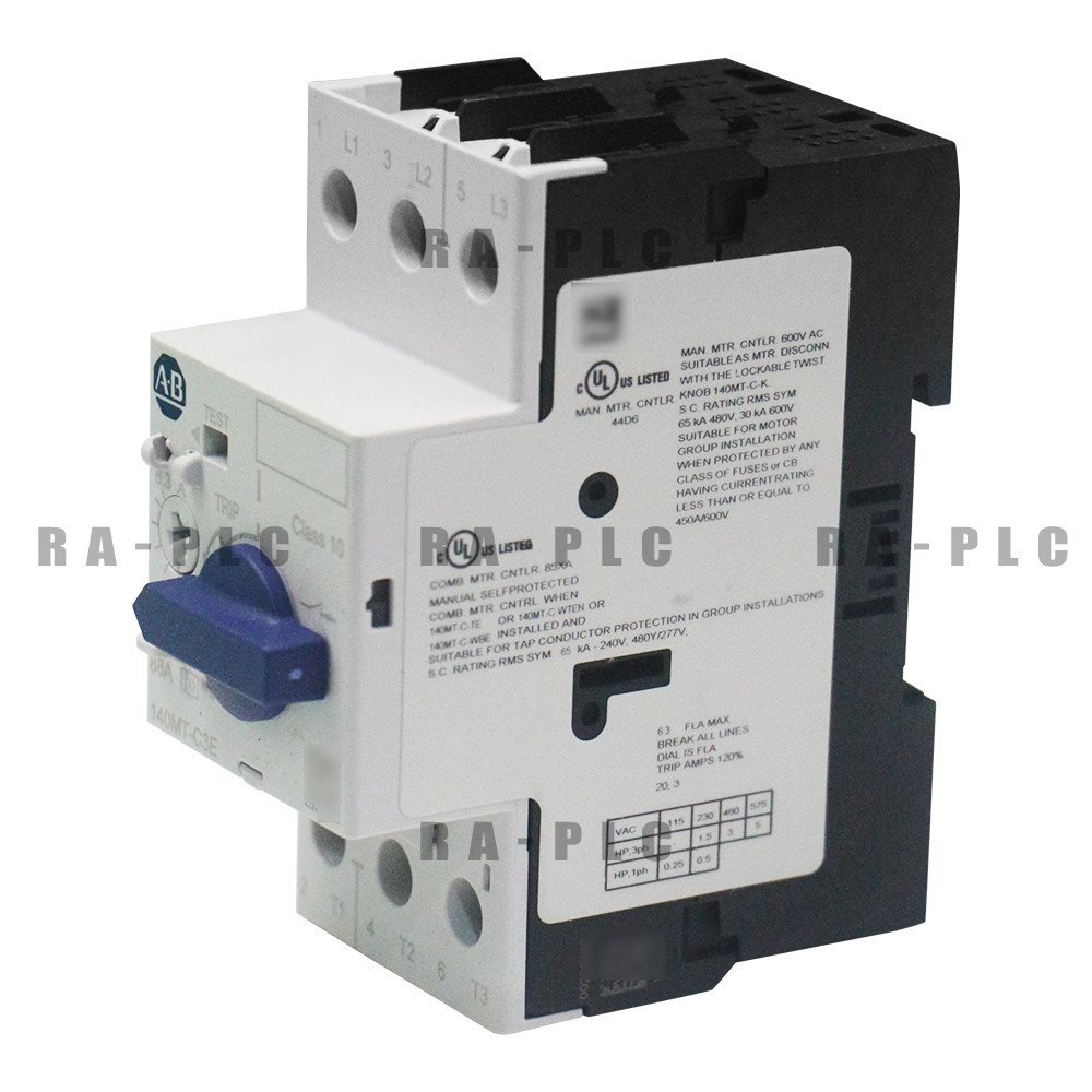 100% New Factory Allen Bradley 140MT-C3E-B63 Motor Protection Circuit Breaker