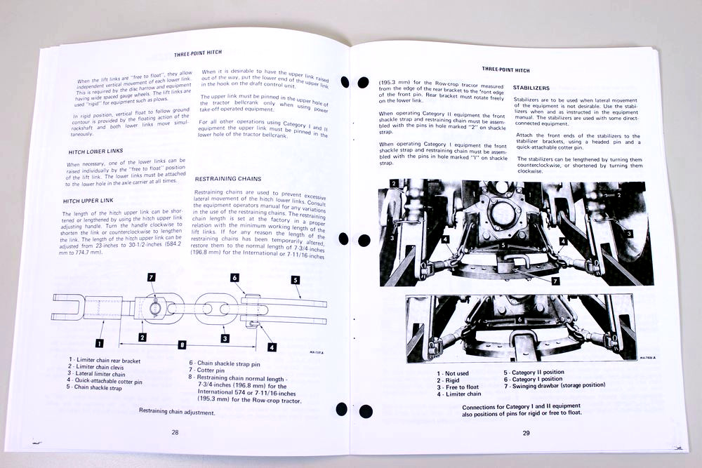 International 574 Tractor Owners Operators Manual Maintenance S/N 100,001-UP