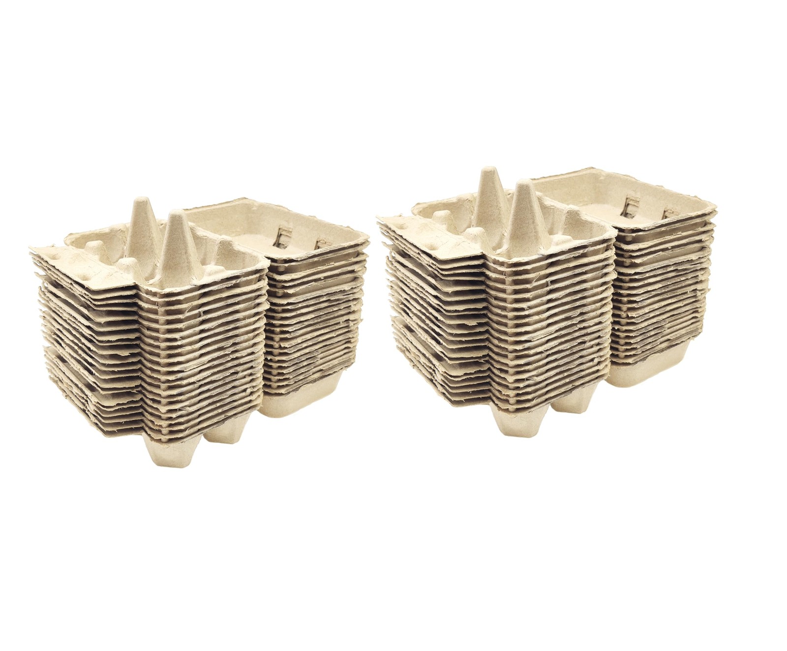 Pulp Fiber Egg Cartons 6 Count Tray Half Dozen Storage Reusable 40 PCS