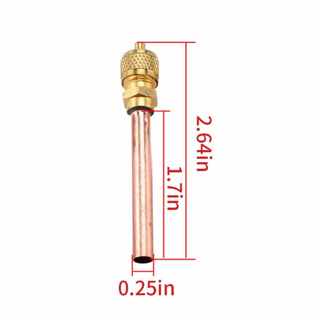 20 Service/Access Valve 1/4″ SAE *1/4″ OD *2.75″ Stem Core Refrigeration Set