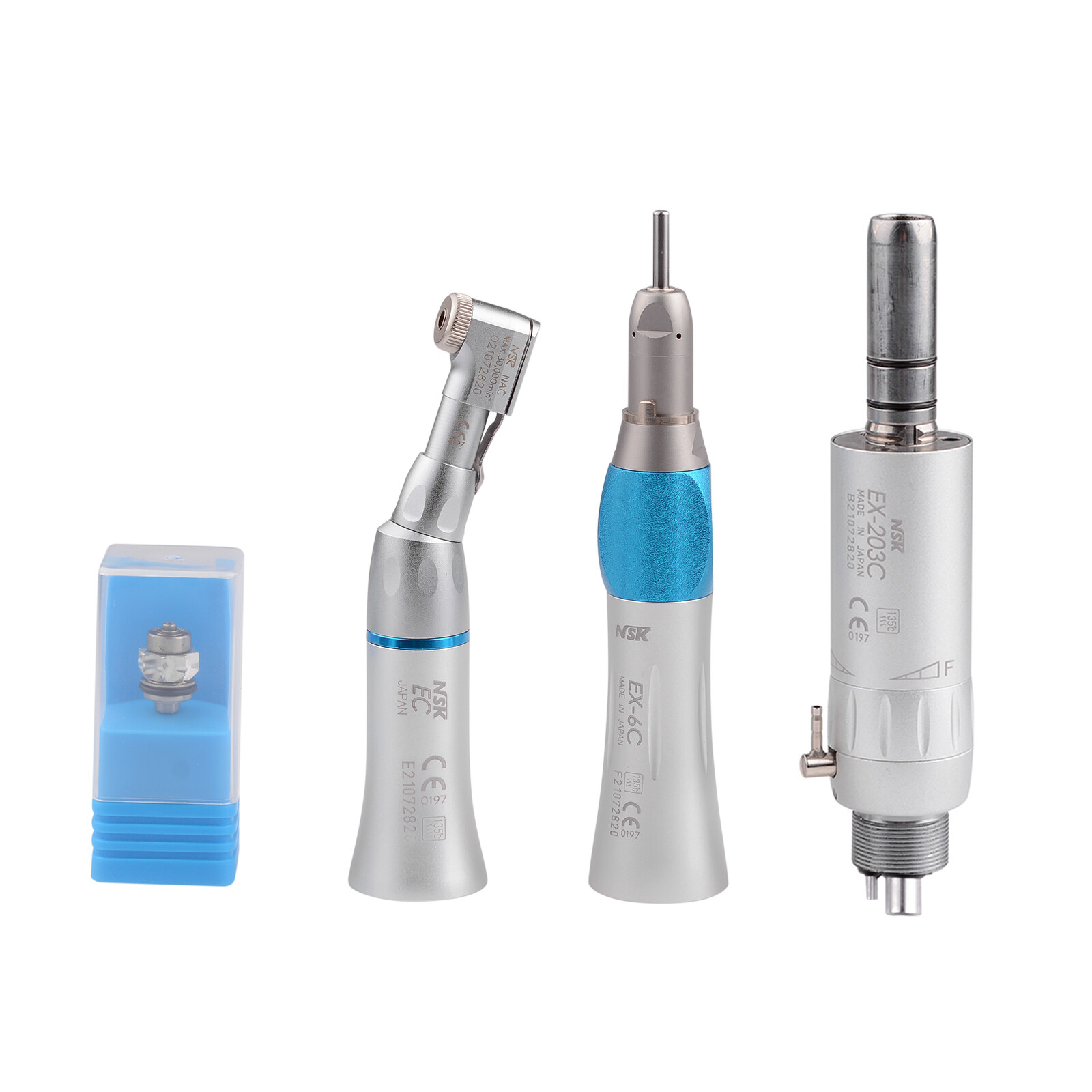 NSK Type Dental PANA MAX LED High Speed Handpiece+Air Scaler+EX203C Low Speed US