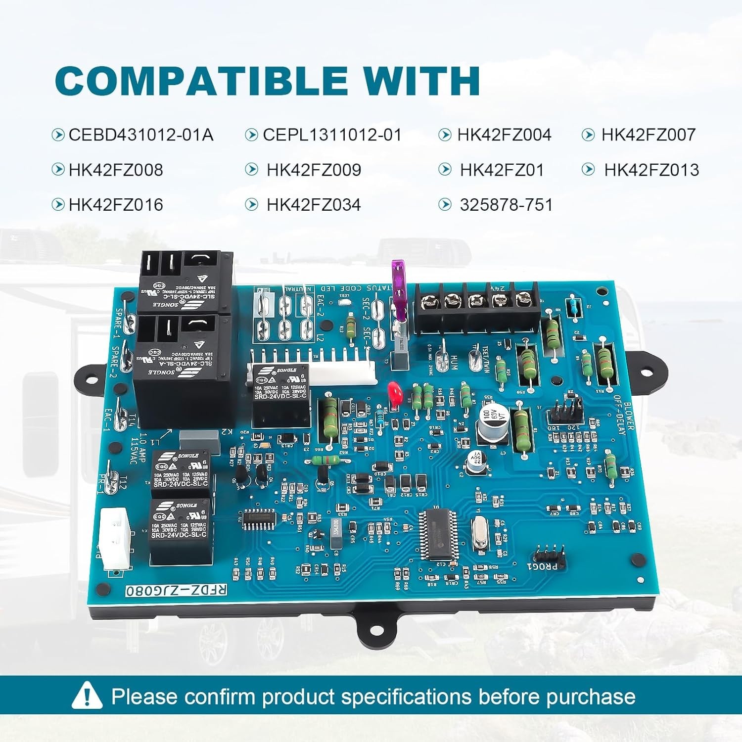 Furnace Control Board Module Replacement For Carrier HK42FZ004 HK42FZ007 Etc