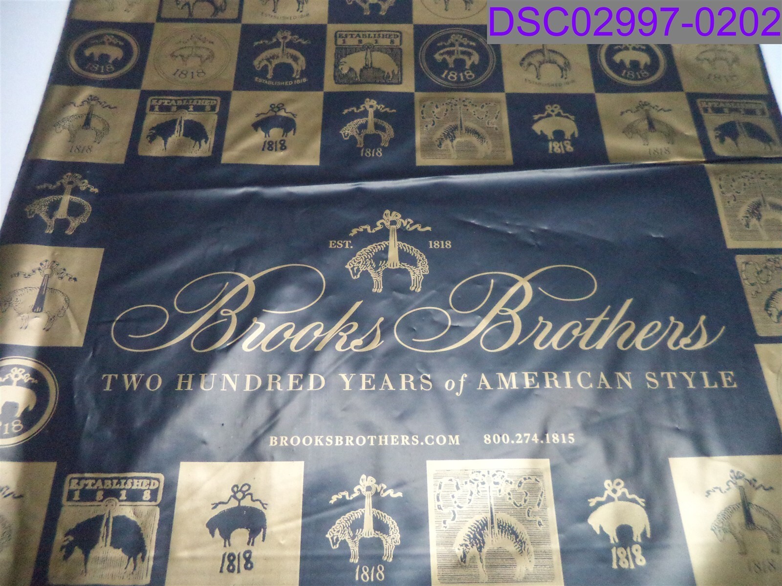 Qty=1 Box of 200: Brooks Brothers 200th Anniversary 16″ x 20″ Mailer Bag BRO1620