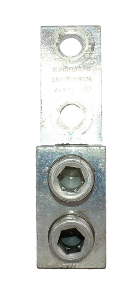 Ilsco D1474 Mechanical Lug Dual‑Rated 2‑Port Aluminum Copper AL9CU