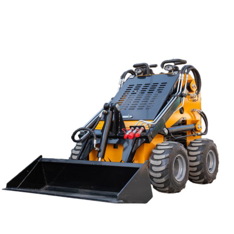 870kg Mini Skid Steer Loader MS380 23HP Dual Pump Wheeled Skid Steer Free Ship
