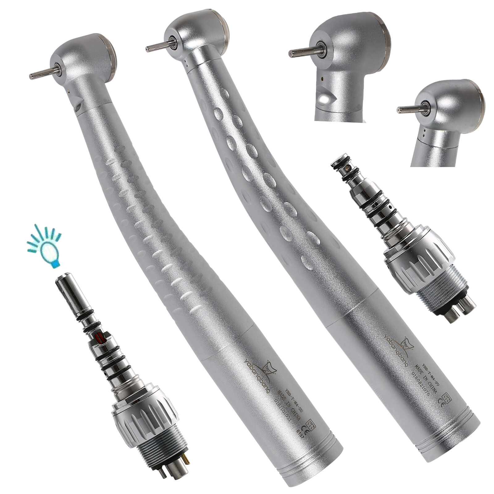 KAVO Style Dental Fiber Optic LED High Speed Handpiece / Quick Coupler 4/6 Holes