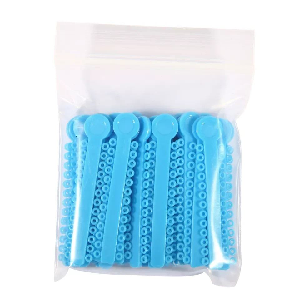 1040Pcs Dental Elastic Ligature Ties Rubber Bands Loops for Orthodontic Braces
