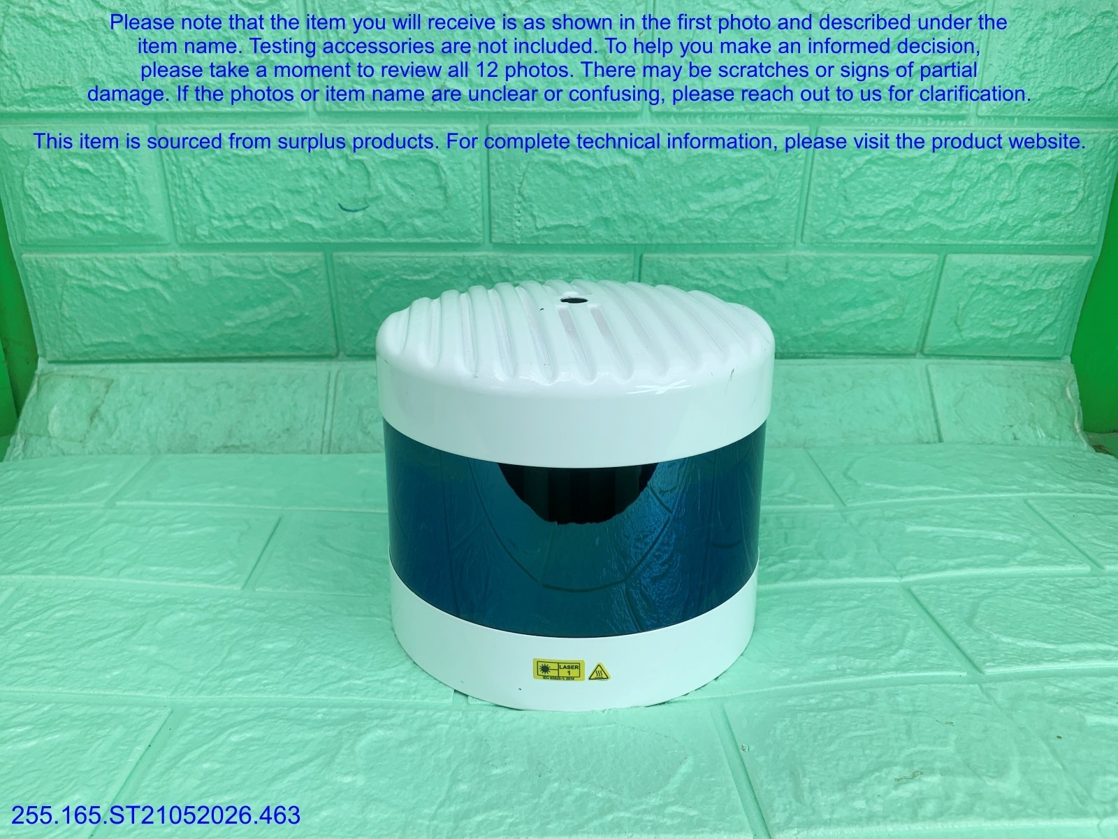 Velodyne VLS-128 LiDAR Sensor MISSING cables as in photos, sn:0025, DHL