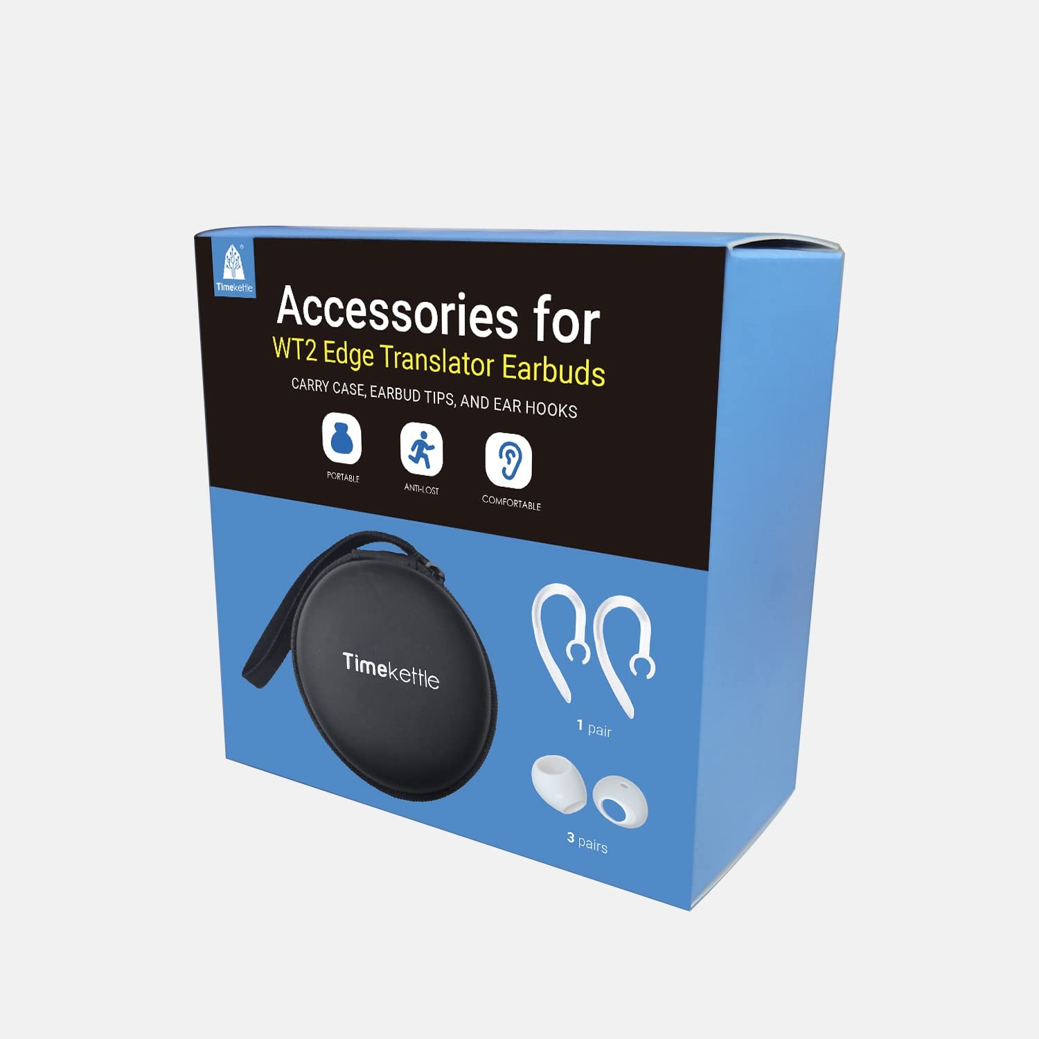 Timekettle Accessories for WT2 Edge/W3 and p1 Translator Small, White